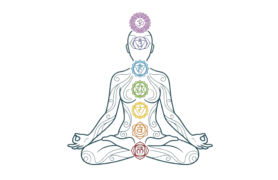 Illustration of chakra energy alignment for multi-session Reiki and energy healing paths at Seidō Reiki Sanctuary in Pretoria East